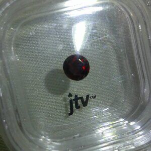 JTV Arizona Anthill Garnet .50ct 6mm Round Cut Gemstone Sealed in Jar